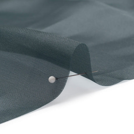 Satin-Faced Polyester Organza - Charcoal Gray - Ardea Collection by Mood