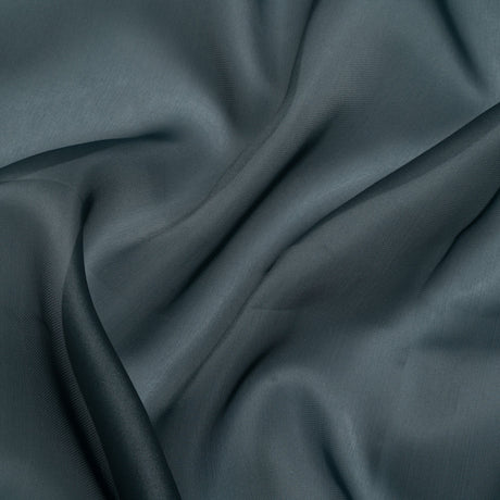 Satin-Faced Polyester Organza - Charcoal Gray - Ardea Collection by Mood
