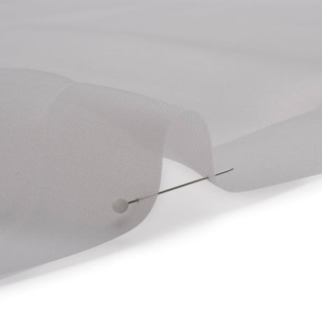 Satin-Faced Polyester Organza - Silver - Ardea Collection by Mood