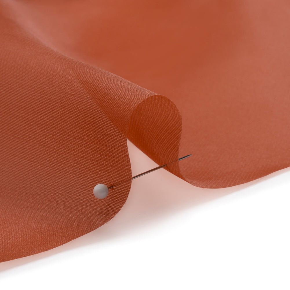 Satin-Faced Polyester Organza - Sienna - Ardea Collection by Mood