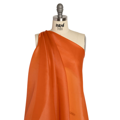 Satin-Faced Polyester Organza - Burnt Orange - Ardea Collection by Mood