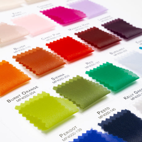 Color Card - Ardea Satin-Faced Organza Collection - 8.5" x 11", 3-Hole