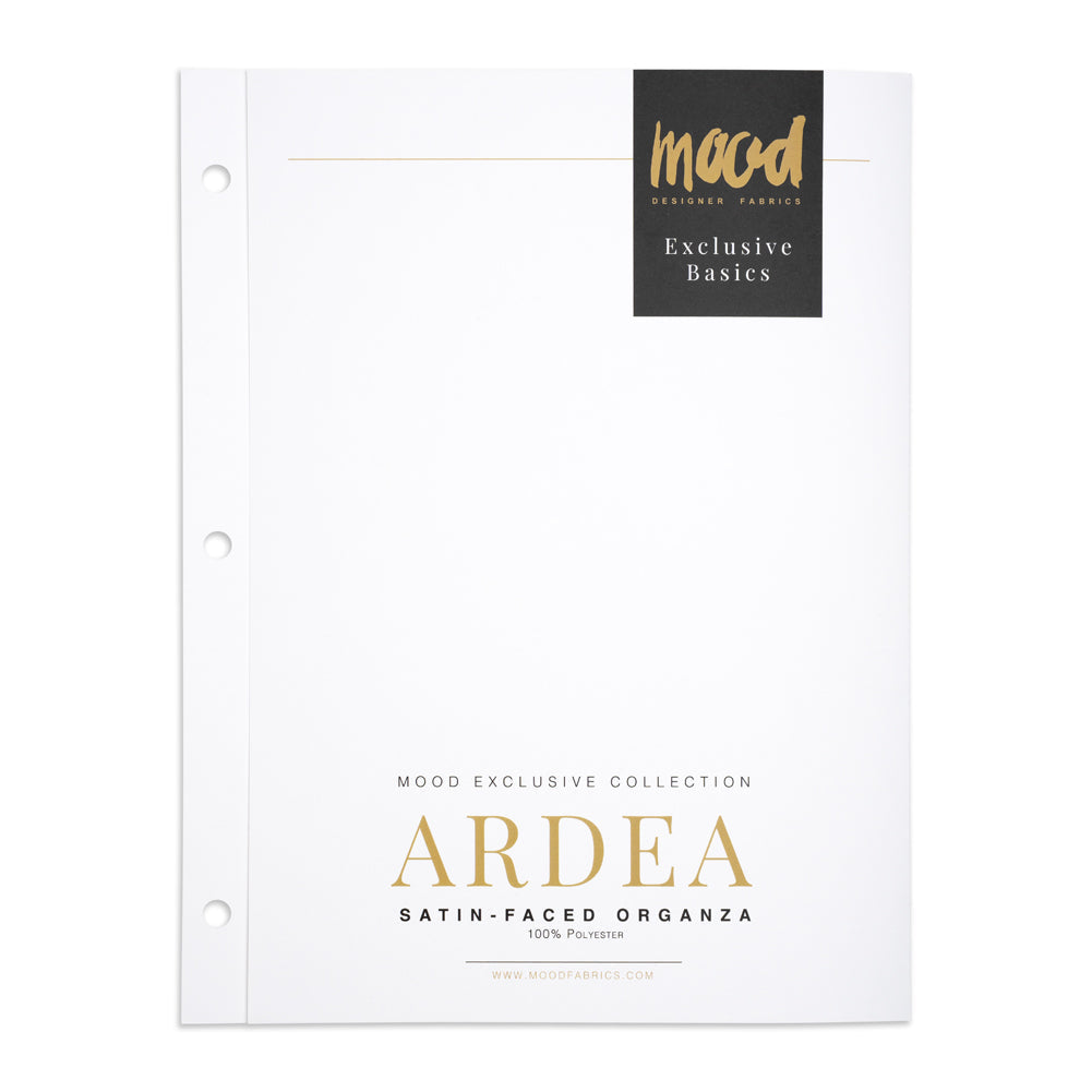 Color Card - Ardea Satin-Faced Organza Collection - 8.5" x 11", 3-Hole