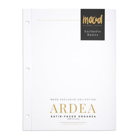 Color Card - Ardea Satin-Faced Organza Collection - 8.5" x 11", 3-Hole