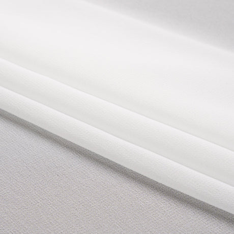 Polyester High-Multi Chiffon - Bright White - Netta Collection by Mood