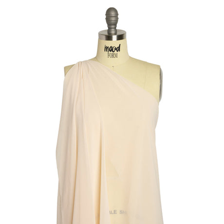 Polyester High-Multi Chiffon - Ecru - Netta Collection by Mood