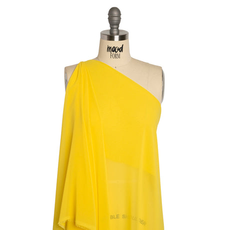 Polyester High-Multi Chiffon - Buttercup Yellow - Netta Collection by Mood