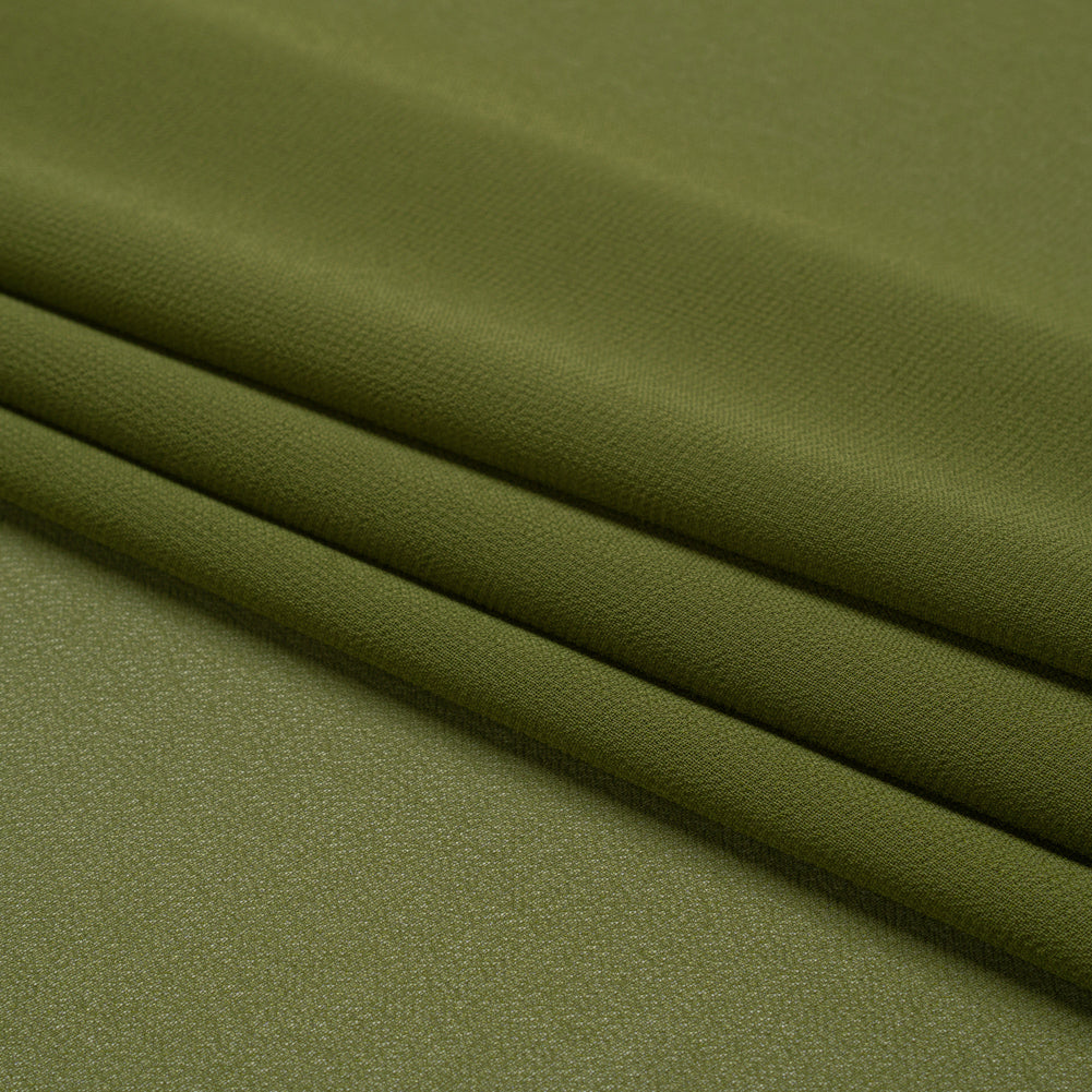 Polyester High-Multi Chiffon - Pesto Green - Netta Collection by Mood