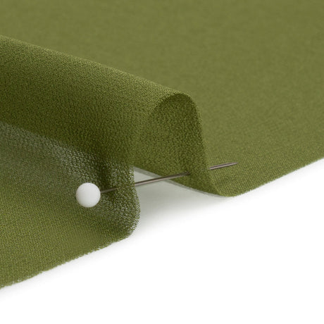 Polyester High-Multi Chiffon - Pesto Green - Netta Collection by Mood