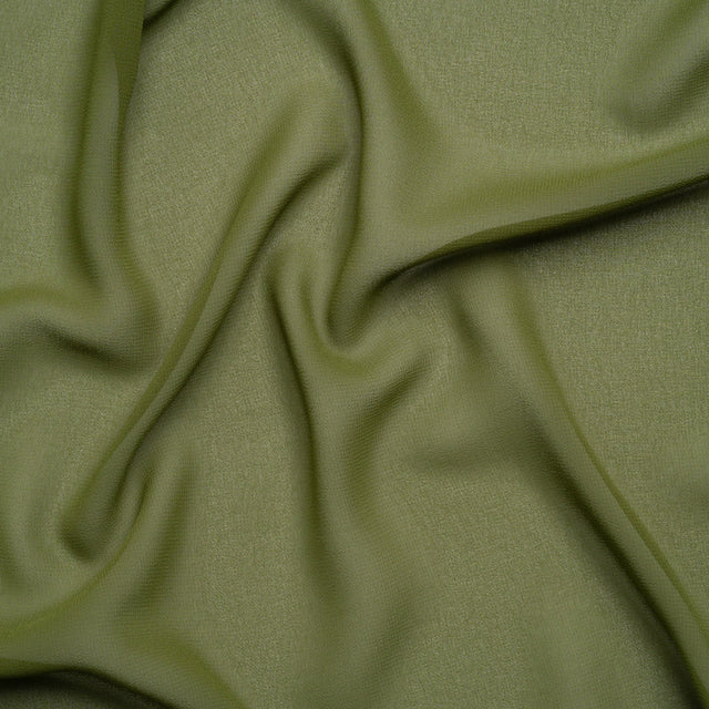 Polyester High-Multi Chiffon - Pesto Green - Netta Collection by Mood