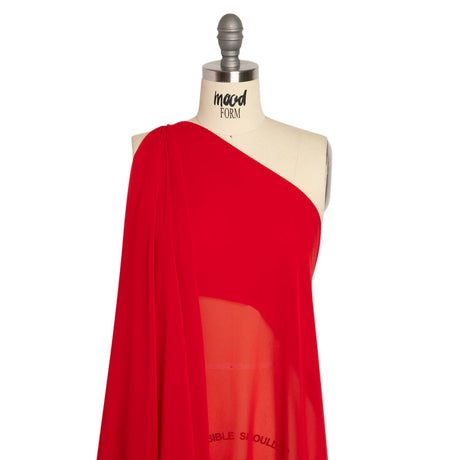 Polyester High-Multi Chiffon - Red - Netta Collection by Mood