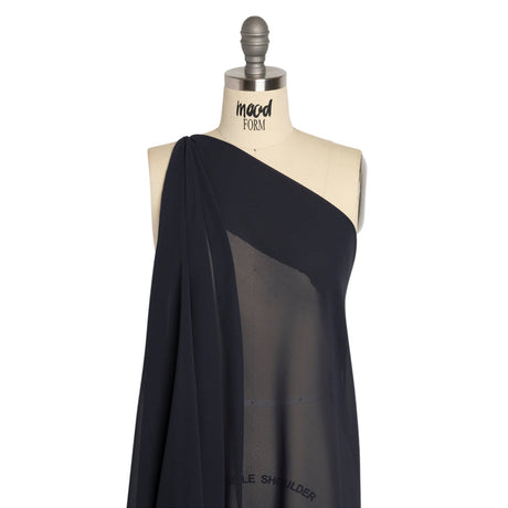 Polyester High-Multi Chiffon - Navy - Netta Collection by Mood