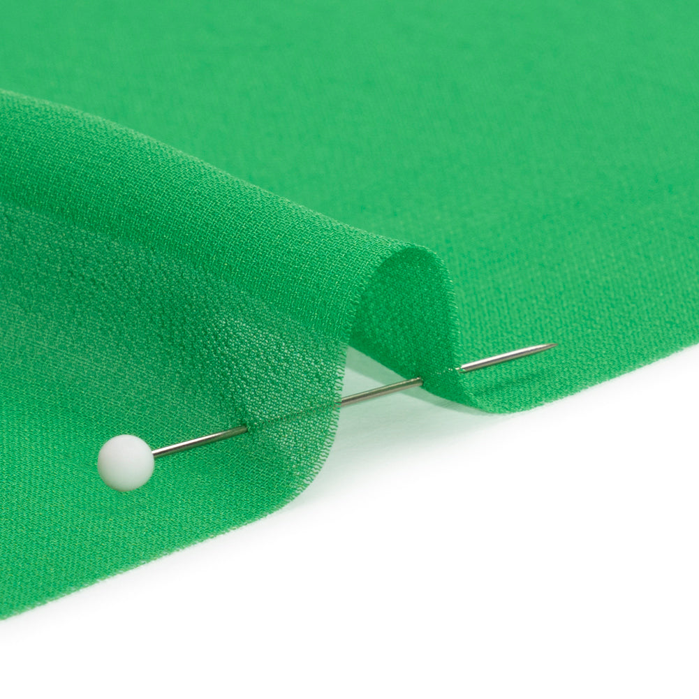 Polyester High-Multi Chiffon - Kelly Green - Netta Collection by Mood