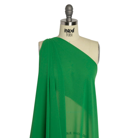 Polyester High-Multi Chiffon - Kelly Green - Netta Collection by Mood