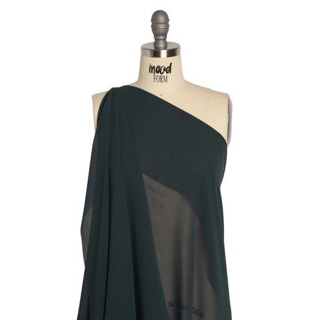 Polyester High-Multi Chiffon - Charcoal Gray - Netta Collection by Mood