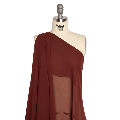 Polyester High-Multi Chiffon - Burgundy - Netta Collection by Mood