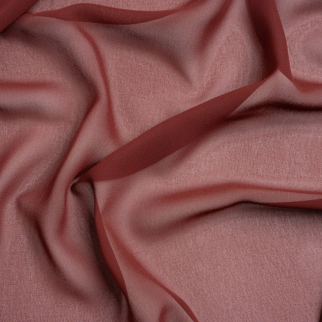 Polyester High-Multi Chiffon - Burgundy - Netta Collection by Mood