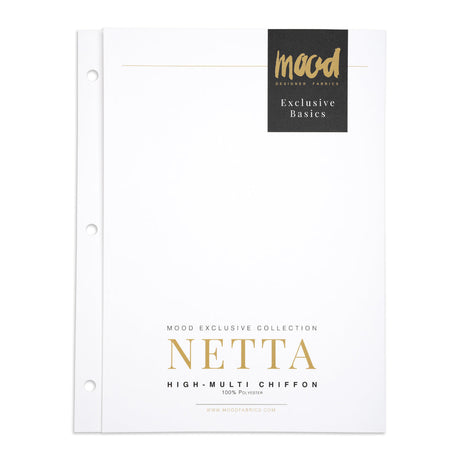 Color Card - Netta High-Multi Chiffon Collection - 8.5" x 11", 3-Hole