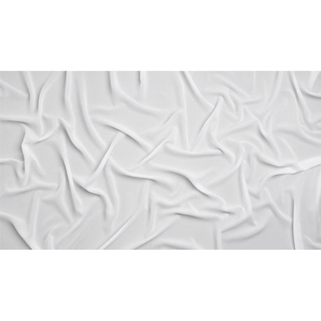 Polyester Double Georgette - Bright White - Mimosa Collection by Mood