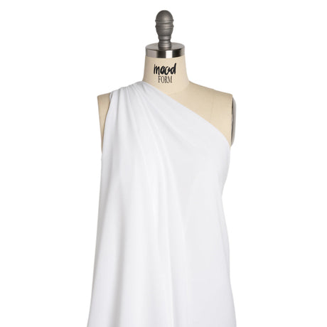 Polyester Double Georgette - Bright White - Mimosa Collection by Mood