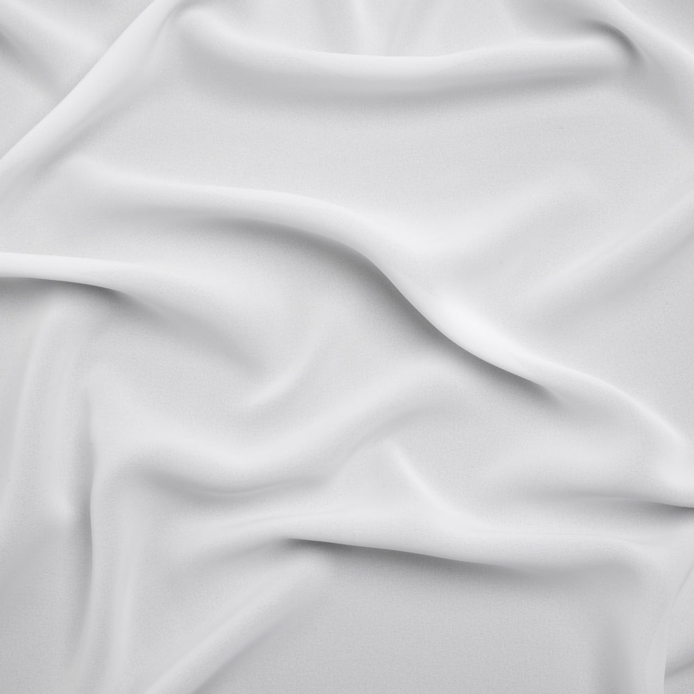 Polyester Double Georgette - Bright White - Mimosa Collection by Mood