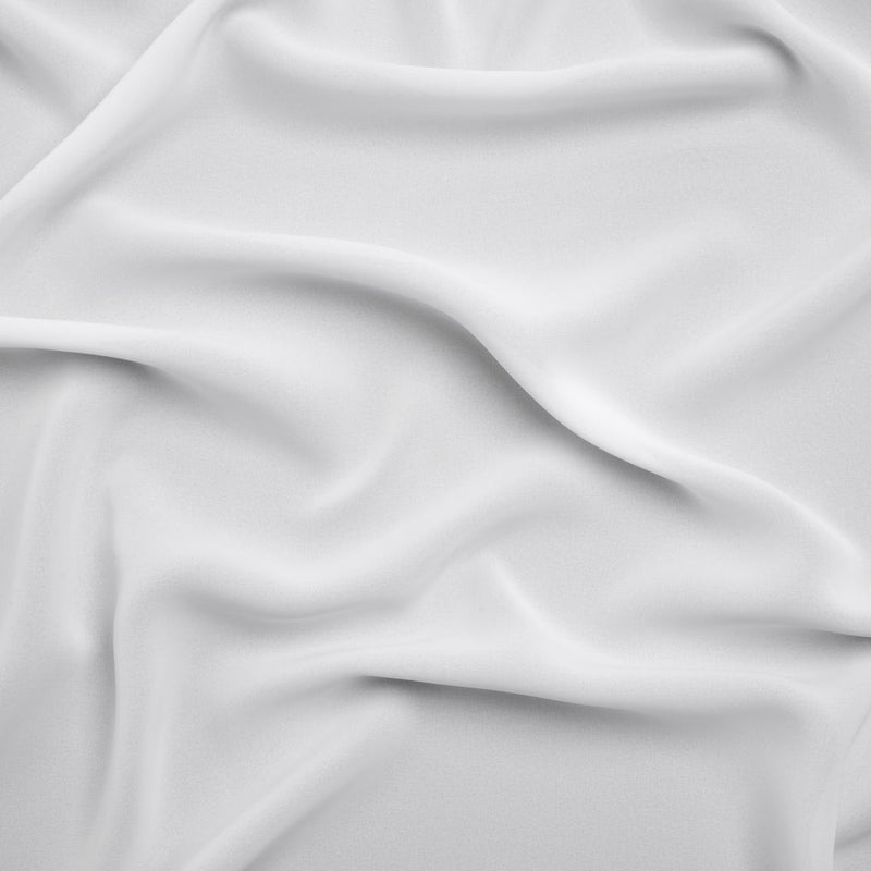 Polyester Double Georgette - Bright White - Mimosa Collection by Mood