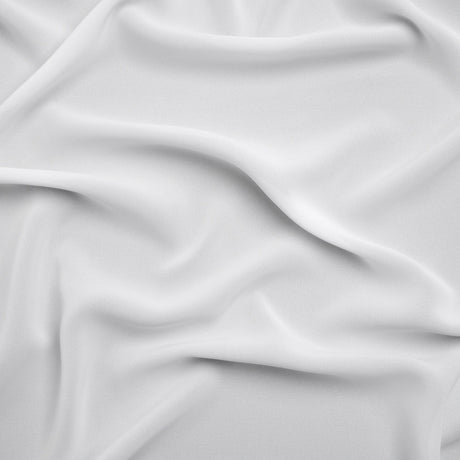 Polyester Double Georgette - Bright White - Mimosa Collection by Mood