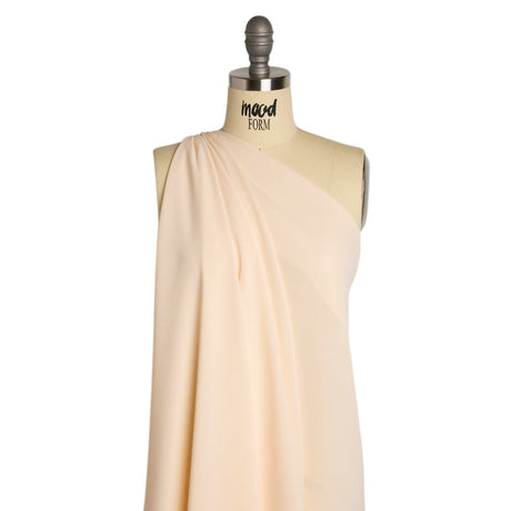 Polyester Double Georgette - Ecru - Mimosa Collection by Mood
