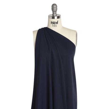 Polyester Double Georgette - Navy - Mimosa Collection by Mood