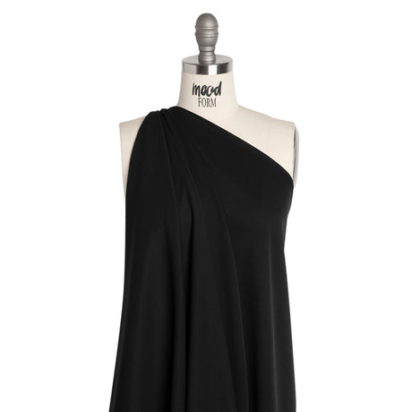 Polyester Double Georgette - Black - Mimosa Collection by Mood