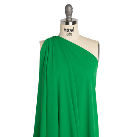 Polyester Double Georgette - Kelly Green - Mimosa Collection by Mood