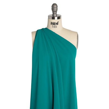 Polyester Double Georgette - Deep Teal - Mimosa Collection by Mood