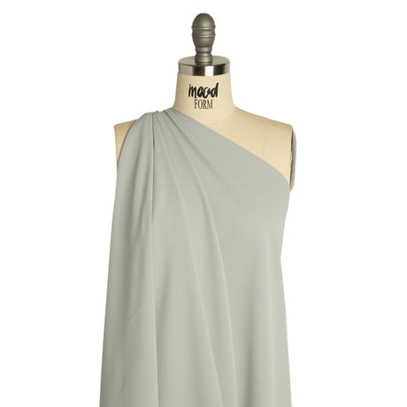Polyester Double Georgette - Silver - Mimosa Collection by Mood