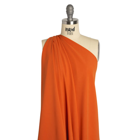 Polyester Double Georgette - Burnt Orange - Mimosa Collection by Mood