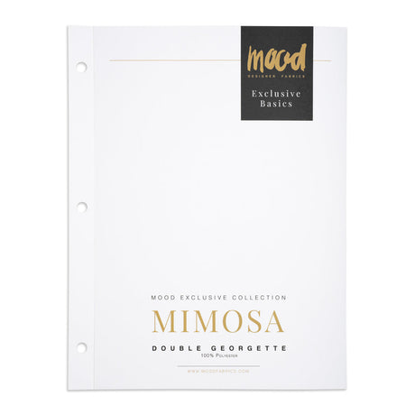 Color Card - Mimosa Double Georgette Collection - 8.5" x 11", 3-Hole