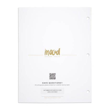Color Card - Mimosa Double Georgette Collection - 8.5" x 11", 3-Hole