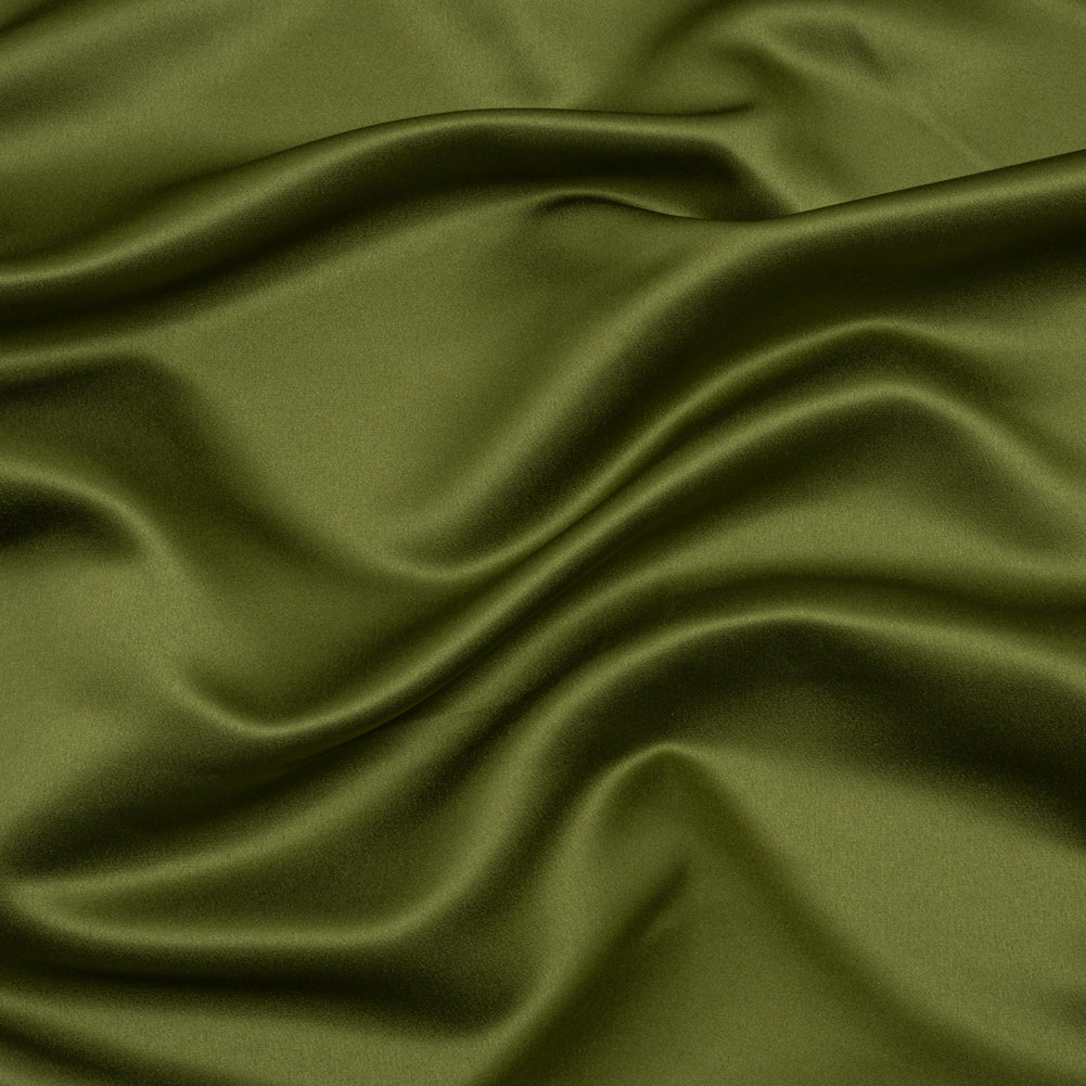 Premium Polyester Satin - Pesto Green - Gavia Collection by Mood