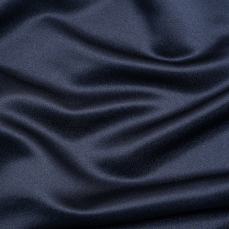 Premium Polyester Satin - Navy - Gavia Collection by Mood