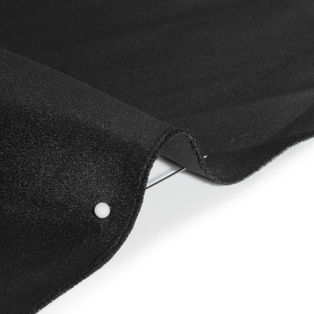 Premium Polyester Satin - Black - Gavia Collection by Mood
