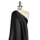 Premium Polyester Satin - Black - Gavia Collection by Mood
