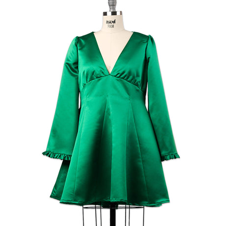 Premium Polyester Satin - Kelly Green - Gavia Collection by Mood