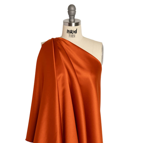 Premium Polyester Satin - Burnt Orange - Gavia Collection by Mood