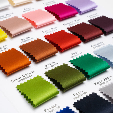 Color Card - Gavia Premium Polyester Satin Collection - 8.5" x 11", 3-Hole