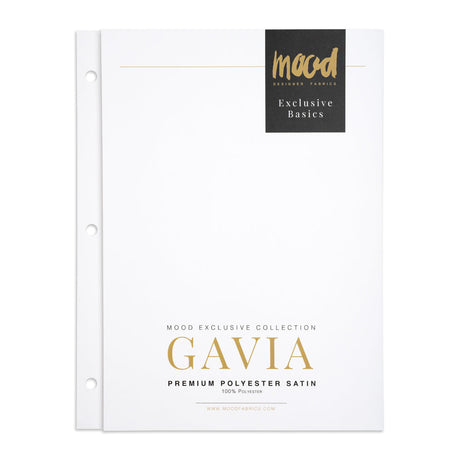 Color Card - Gavia Premium Polyester Satin Collection - 8.5" x 11", 3-Hole