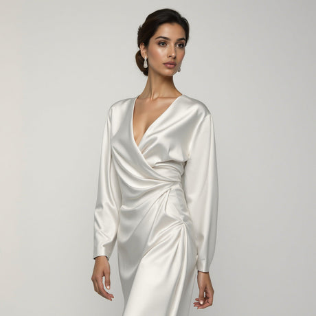 Polyester Satin - Antique White - Anas Collection by Mood