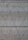 Moroccan Shag Area Rug - Polyester Fabric, Blue/Natural Color Fade, Hand Tufted Hand Carved, 5' X 7' (1 Rug)