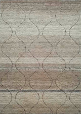 Soft Plush Fluffy Moroccan Lattice Design Shag Area Rug - Beige Lattice Pattern, Plush Shag, Area Rug (5' X 7')