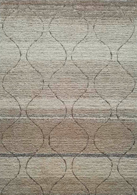 Soft Plush Fluffy Moroccan Lattice Design Shag Area Rug - Beige Lattice Pattern, Plush Shag, Area Rug (5' X 7')