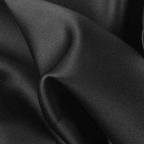Polyester Satin - Ultra Black - Reverie Collection