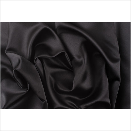 Polyester Satin - Ultra Black - Reverie Collection